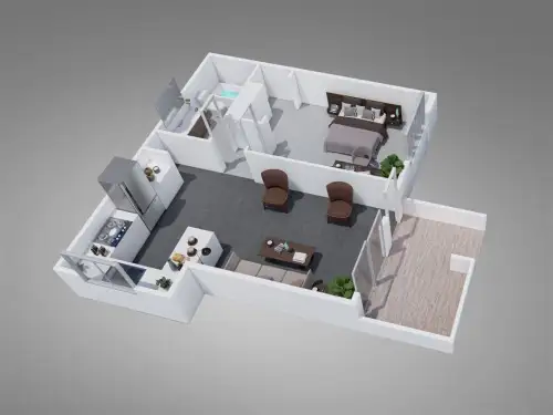 S Bed Fountain Circle 72