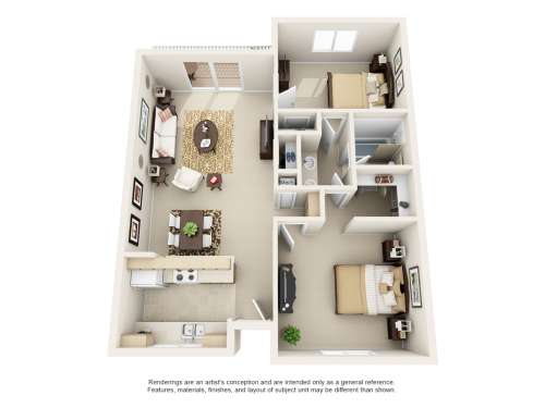 S Bed Stonegate Village Apartments & Townhomes 200