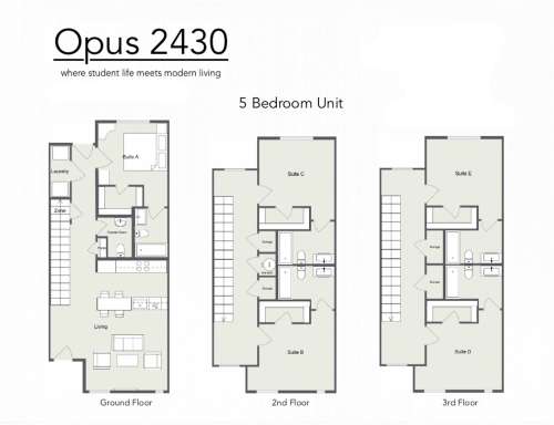 S Bed 3-, 4- and 5-Bedroom Luxury Townhomes with Top-of-the-Line A 10