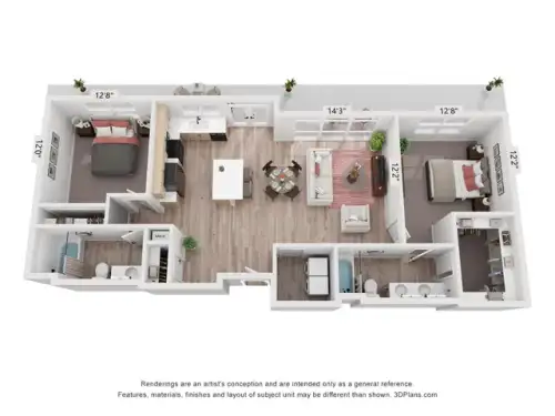 S Bed The Boardwalk Apartment Homes 6