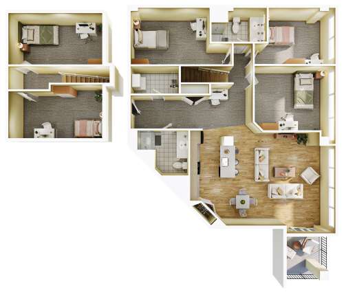 S Bed Towers on State 42