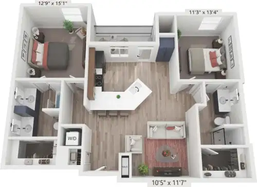 S Bed The Boardwalk Apartment Homes 40