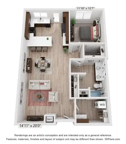 S Bed The Boardwalk Apartment Homes 4