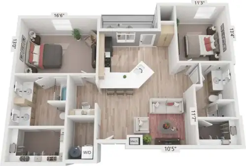 S Bed The Boardwalk Apartment Homes 38