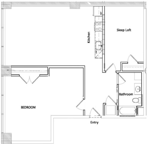 S Bed Storehouse Lofts Brewerytown 15