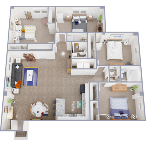 S Bed 19Eleven Apartments - Loft-Style Living Near Baylor Universi 17