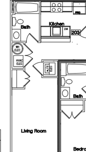 S Bed Temple Apartments 107