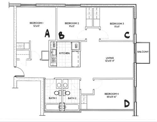 S Bed Humbucker Apartments 117