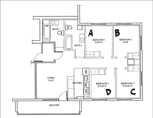 S Bed Humbucker Apartments 114