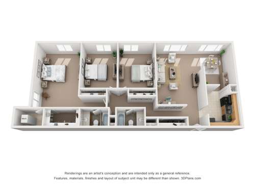 S Bed Sherwood Towers Apartments 25