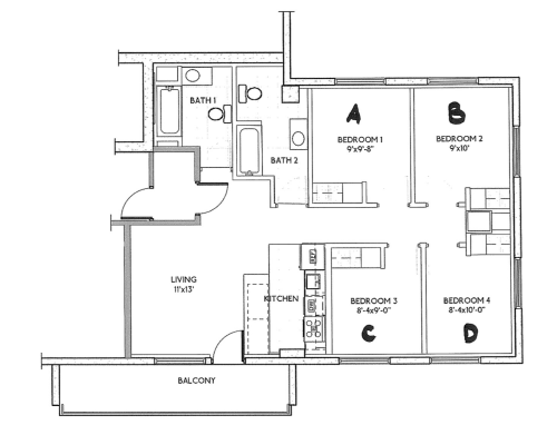 S Bed Humbucker Apartments 237